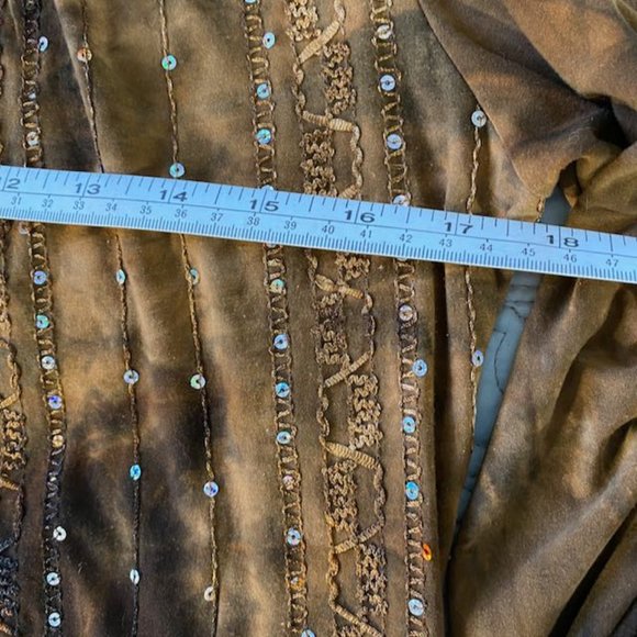 Sami & Jo sparkly sequined gem 3/4 sleeve shirt - Picture 7 of 14